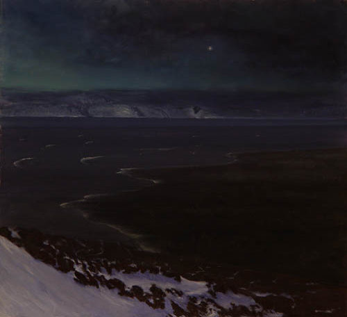 Antarctic Paintings by David Rosenthal White Island and Jupiter